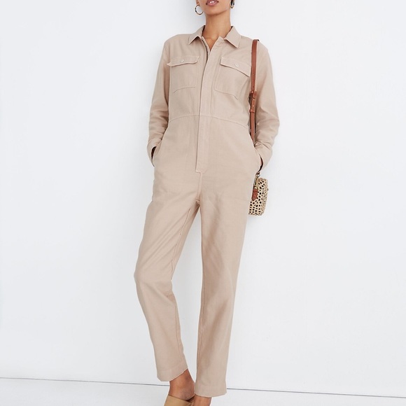 Madewell - Garment-Dyed Zip-Front Coverall Jumpsuit - Picture 4 of 5